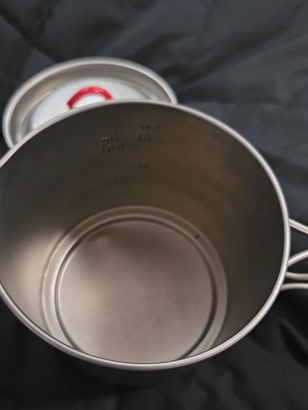 Evernew Titanium Lightweight Camping Mug Pot w/Folding Handle Set, 500ml